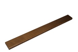 Dverový prah buk hrúbka 20mm lakovaný PU lakom orech.